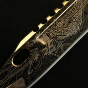 24K Gold D-Lore M9 Bayonet-Real Video Game Knife Skins-Elemental Knives