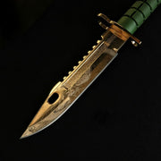 24K Gold D-Lore M9 Bayonet-Real Video Game Knife Skins-Elemental Knives
