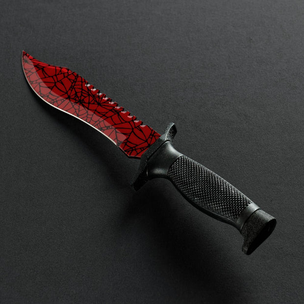 Crimson Web Bowie Knife