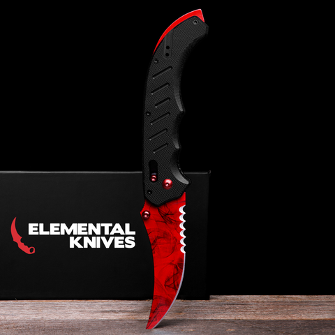 Ruby Flip Knife-Real Video Game Knife Skins-Elemental Knives